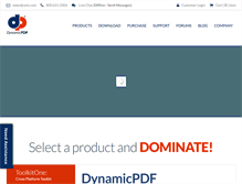 Tablet Screenshot of dynamicpdf.com